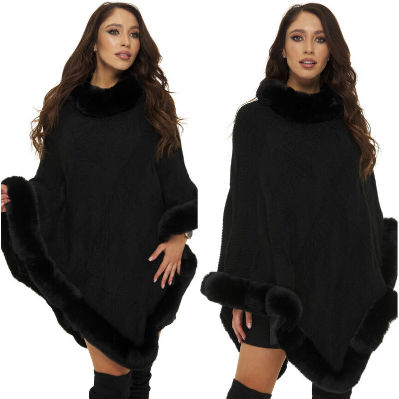 Fashionweek Dámské pončo teplé a efektivní dámské pončo premium KARR8 75577512