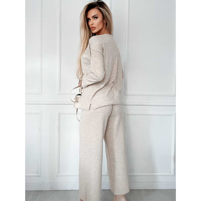Fashionweek Dámská pletená souprava: kalhoty + svetr Elefant NB152310 108465886
