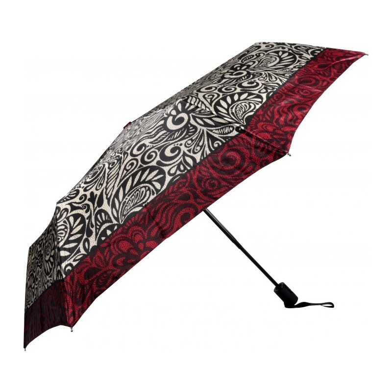 Doppler Dámský skládací plně automatický deštník Romantic Satin - béžový 744765R01