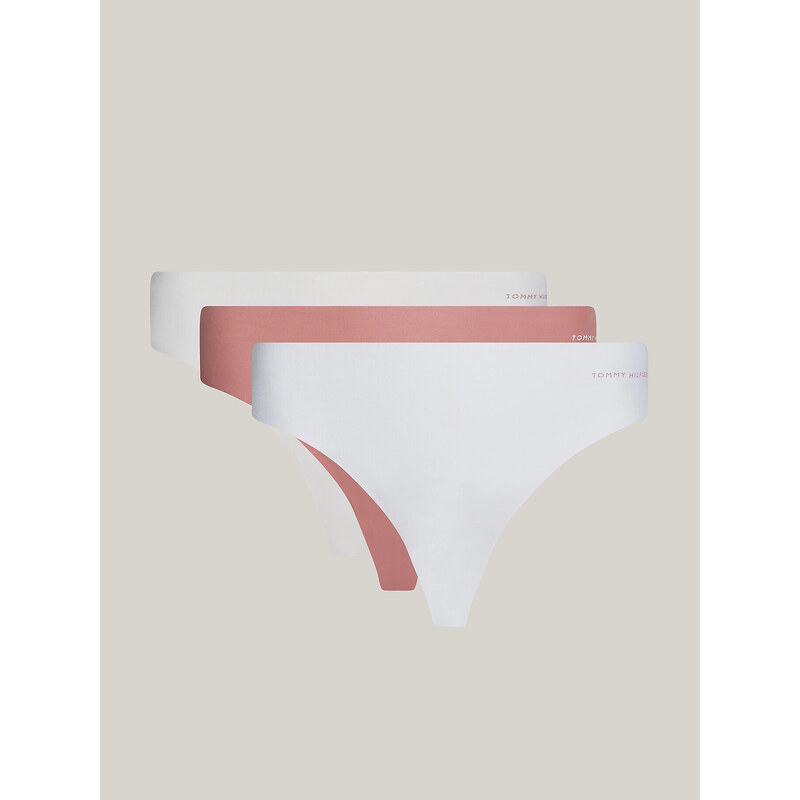 Dámské kalhotky 3Pack BRAZILIAN UW0UW03871 0R2 bílé/sv.béžové/růž - 91485277