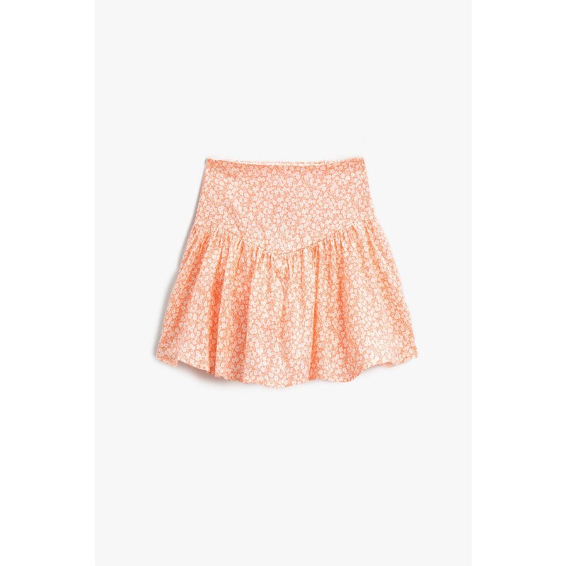 Koton Flounce Floral Mini Skirt