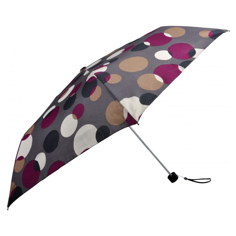 Doppler Dámský skládací mechanický deštník Party Dots - růžový 722365D-1