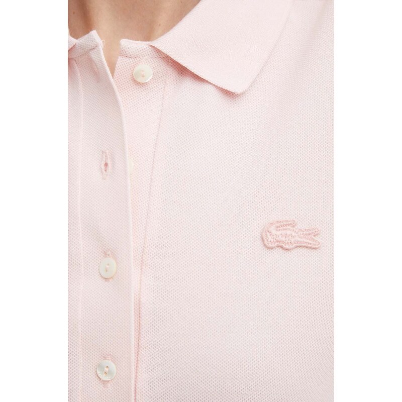 Šaty Lacoste EF5473-ADY růžová barva, mini