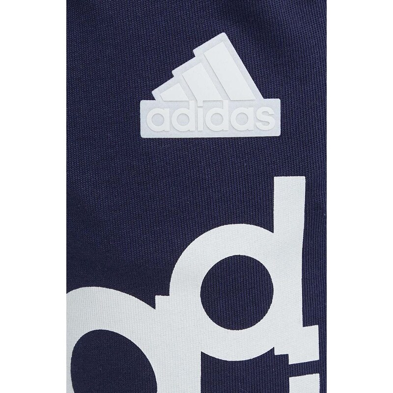 Bavlněné šortky adidas tmavomodrá barva, IS2011