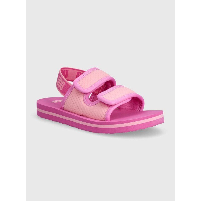 Dětské sandály UGG LENNON SLINGBACK růžová barva