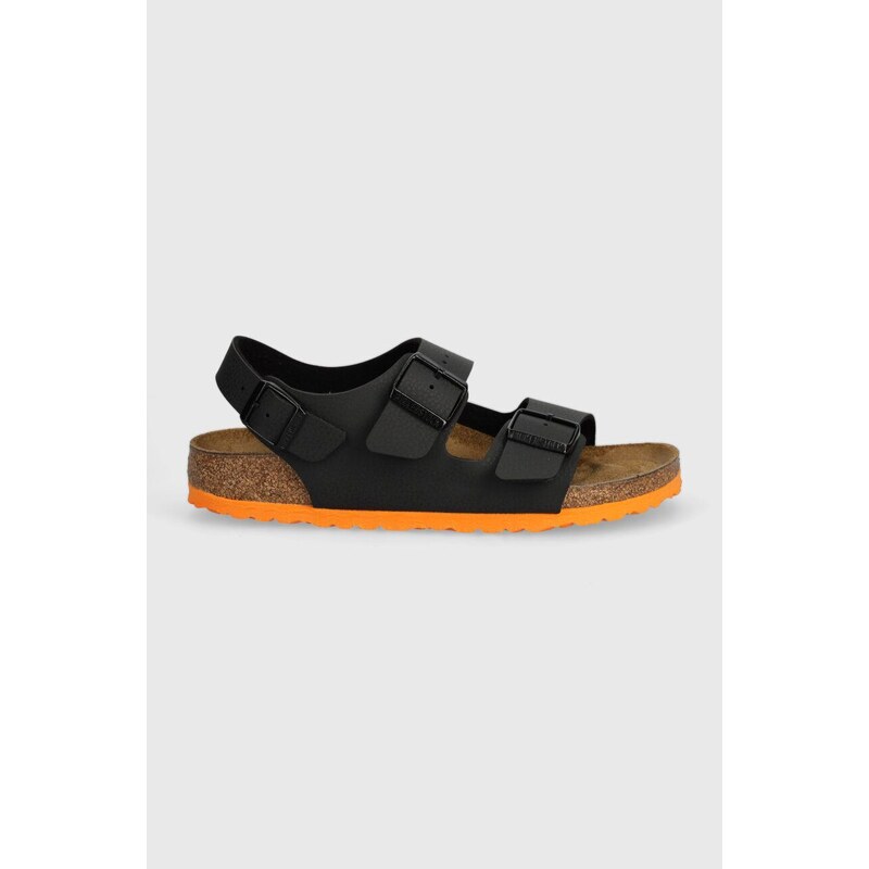 Dětské sandály Birkenstock Milano Kids BF černá barva