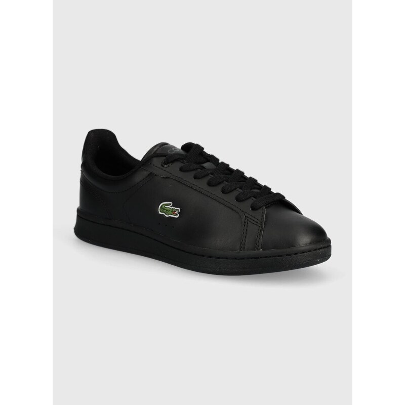 Dětské sneakers boty Lacoste Court sneakers černá barva