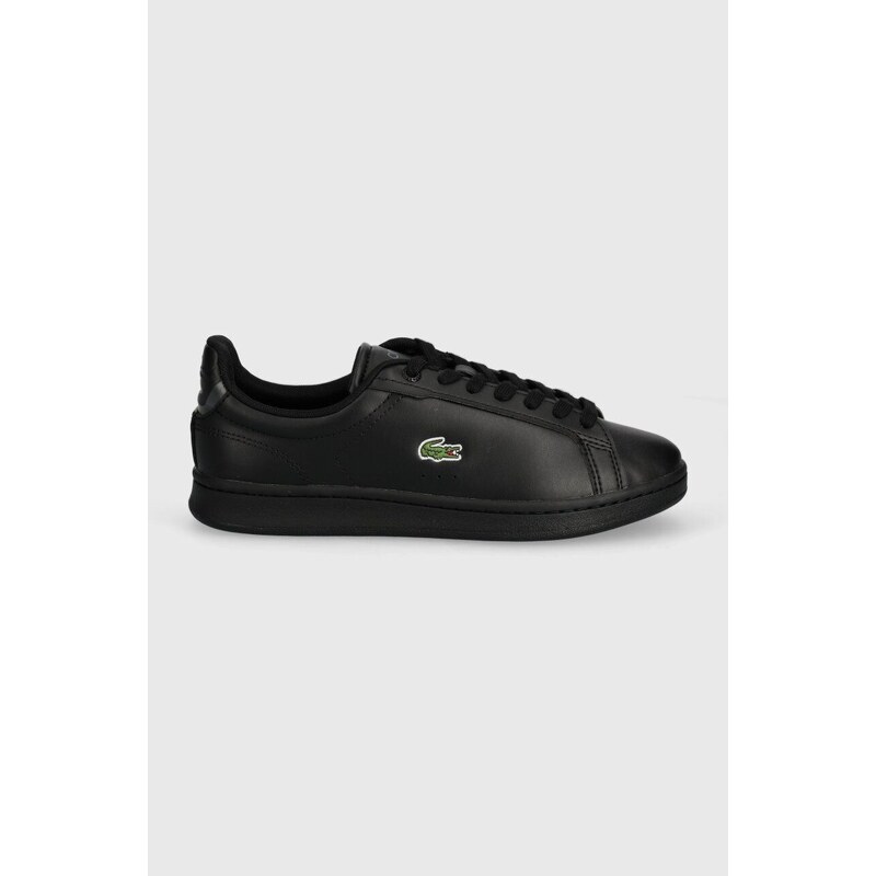 Dětské sneakers boty Lacoste Court sneakers černá barva
