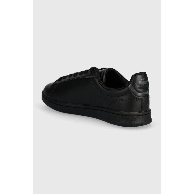 Dětské sneakers boty Lacoste Court sneakers černá barva