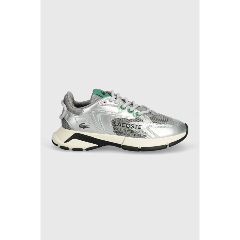 Sneakers boty Lacoste L003 Neo Textile and Leather stříbrná barva, 47SFA0008