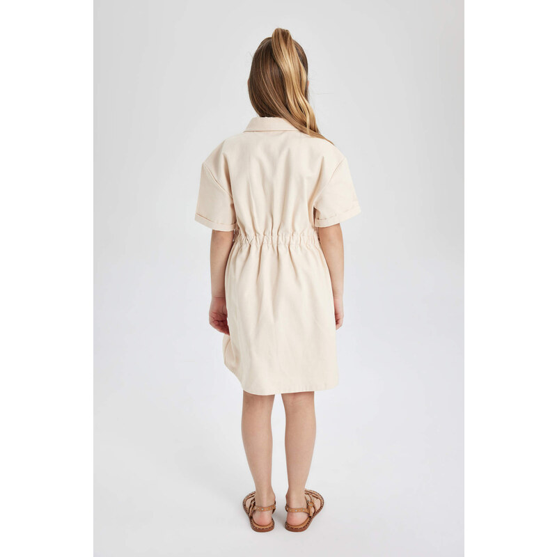 DEFACTO Regular Fit Gabardine Woven Dress