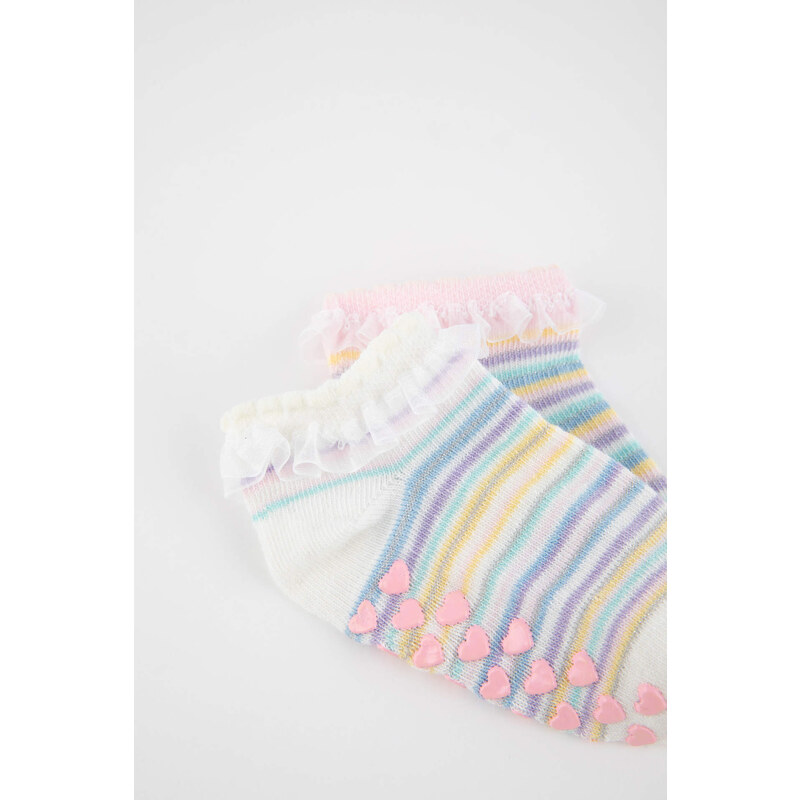 DEFACTO Baby Girl 2-pack Cotton Booties Socks