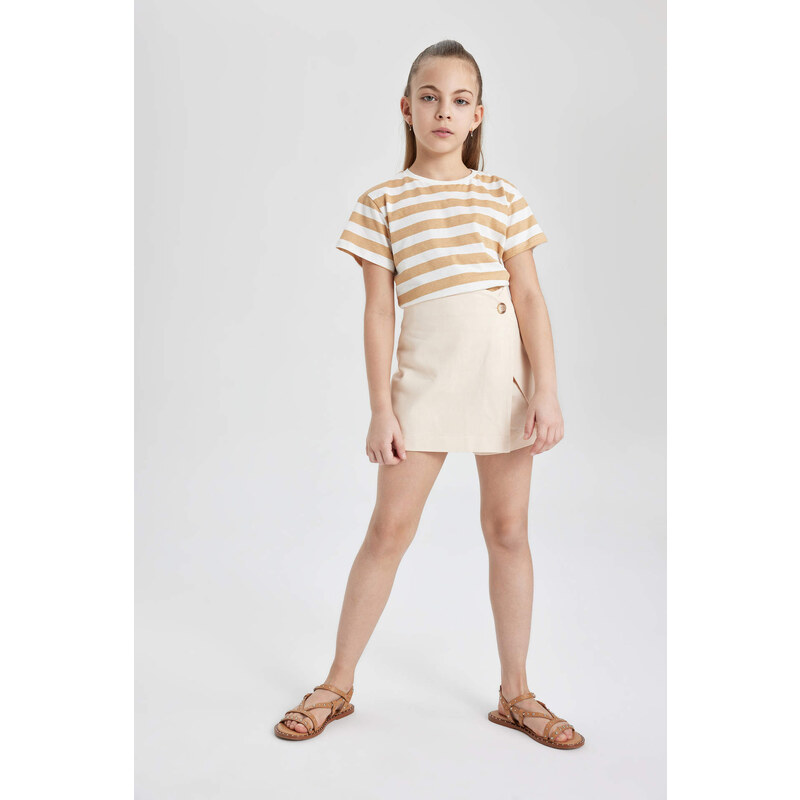 DEFACTO Girl Gabardine Regular Fit Skirt