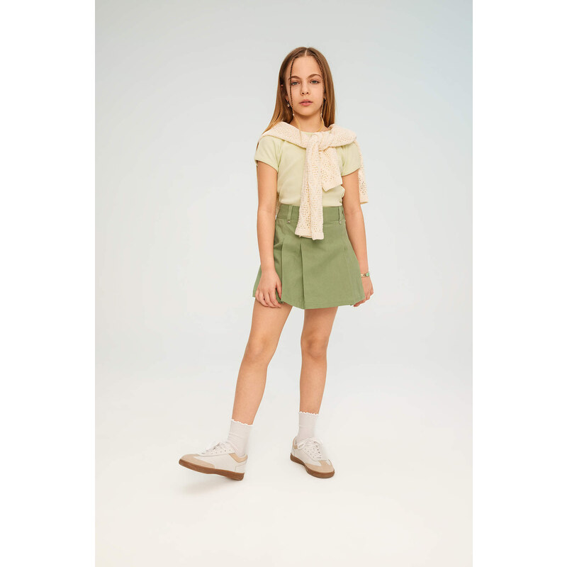 DEFACTO Girl Gabardine Regular Fit Skirt