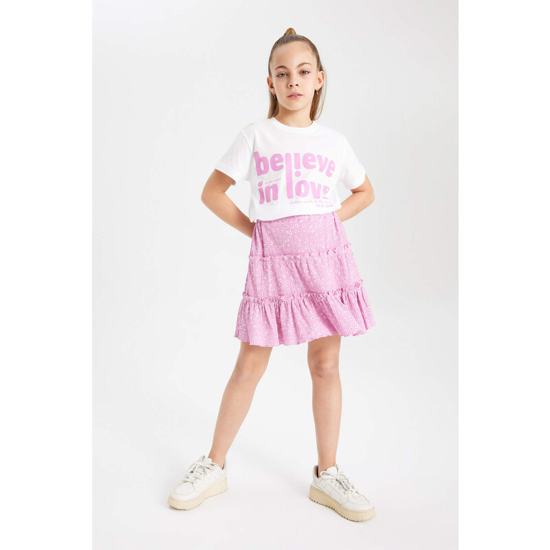 DEFACTO Girl Regular Fit Knitted Skirt