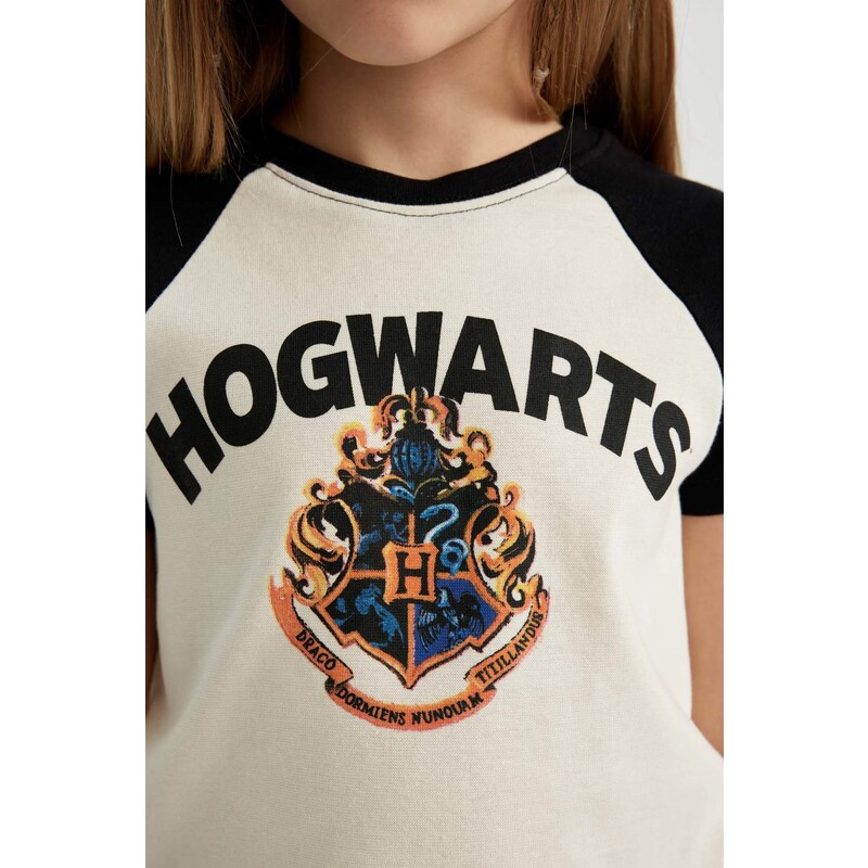 DEFACTO Crop Harry Potter Licensed Short Sleeve T-shirt