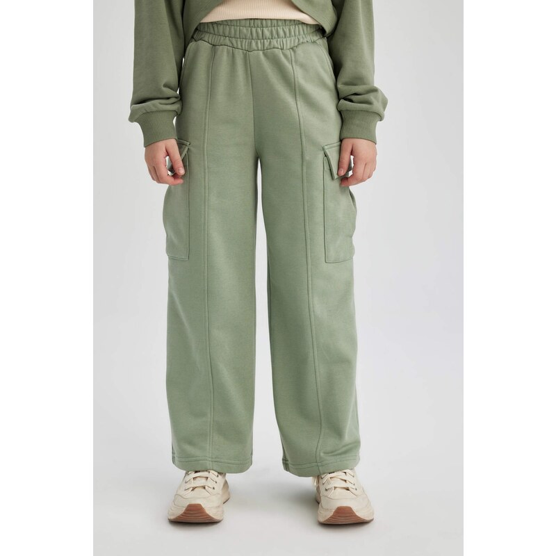 DEFACTO Girl Wide Leg Cargo Sweatpants