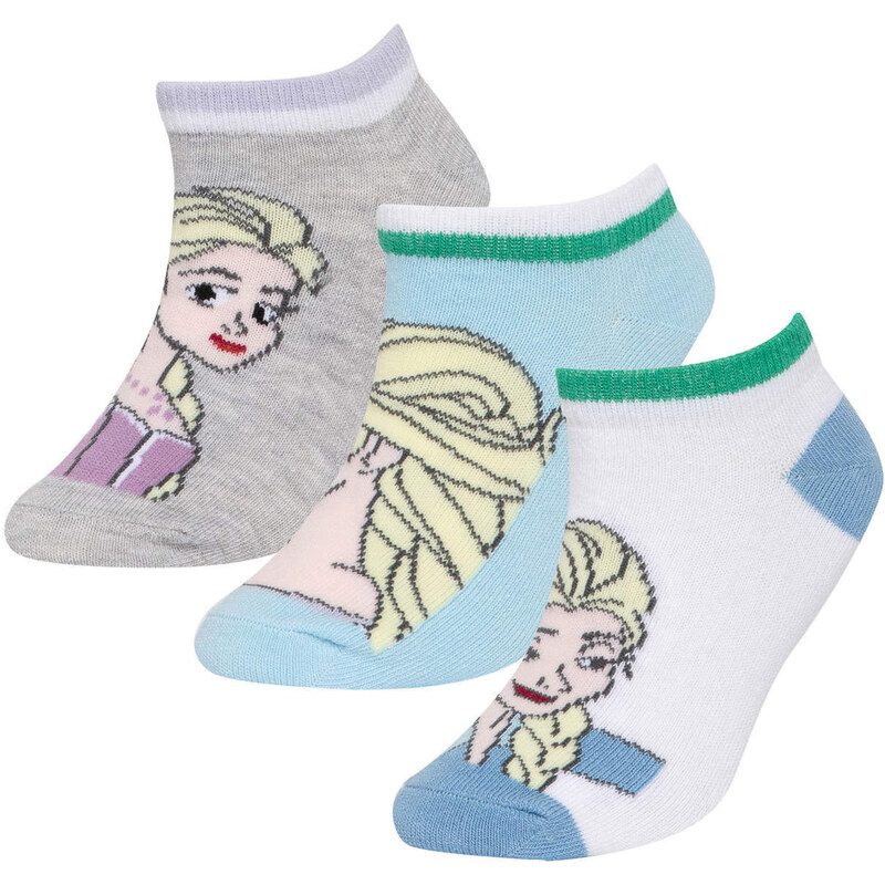 DEFACTO Girl Frozen Licensed 3 piece Short Socks