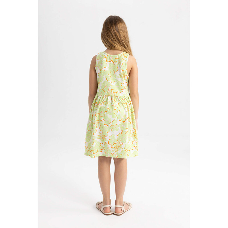 DEFACTO Girl Patterned Sleeveless Dress