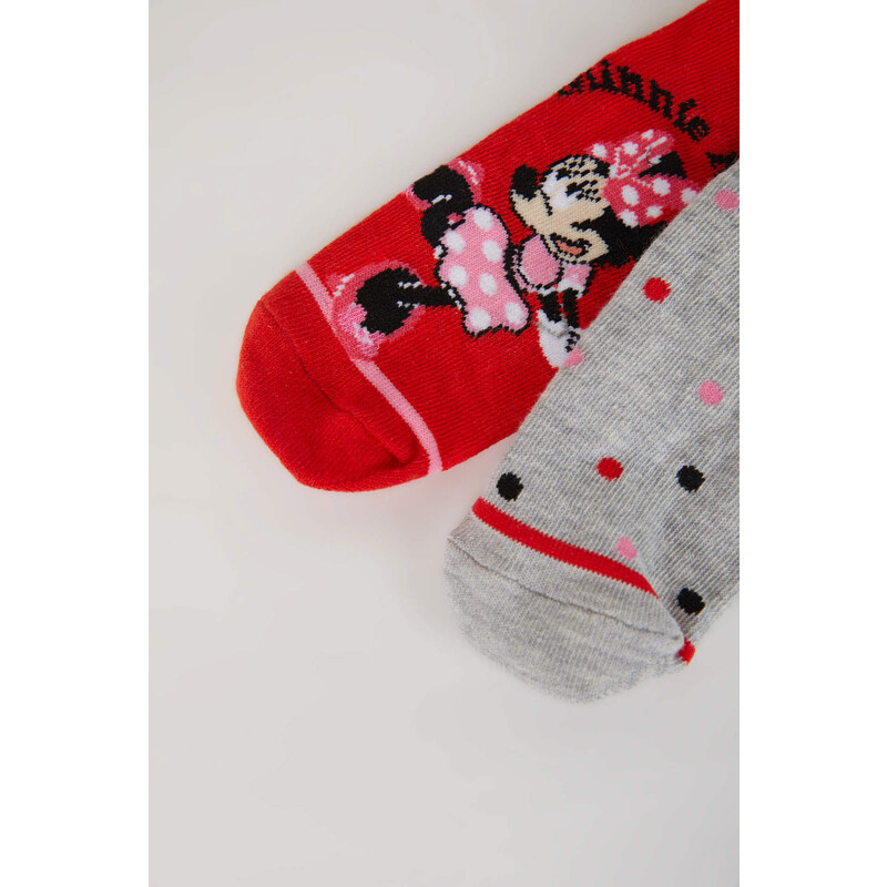 DEFACTO Girl Mickey & Minnie Licensed 2 piece Long sock