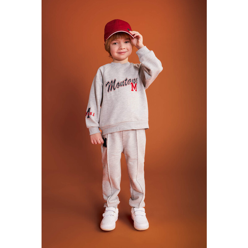 DEFACTO Baby Boy Slogan Printed Sweatpants