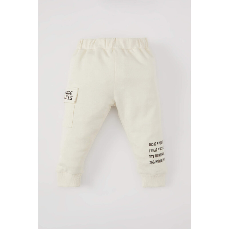 DEFACTO Baby Boy Slogan Printed Sweatpants