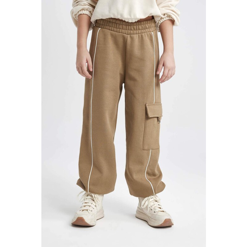 DEFACTO Girl Loose Fit Thick Cargo Pocket Sweatpants