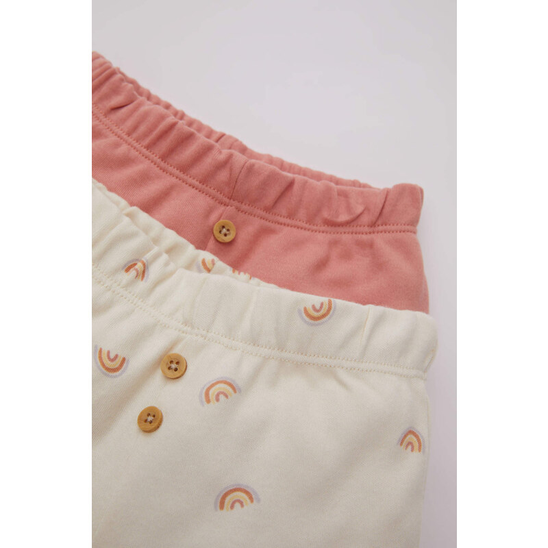 DEFACTO Baby Girl Rainbow Printed 2 Piece Sweatpants