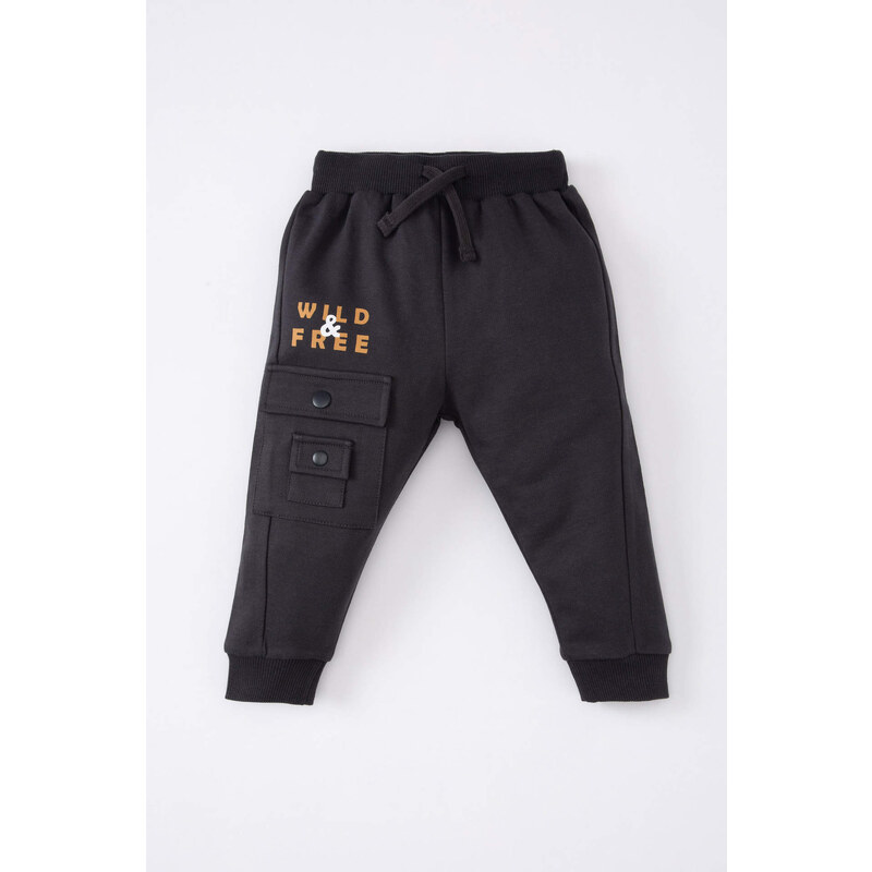 DEFACTO Baby Boy Slogan Printed Sweatpants