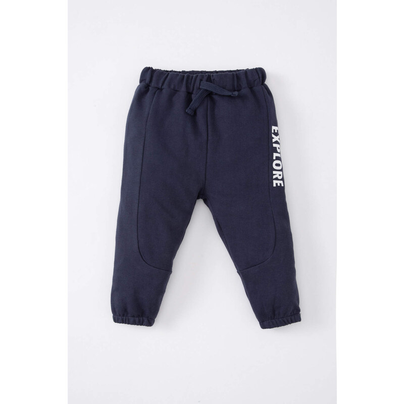 DEFACTO Baby Boy Slogan Printed Sweatpants