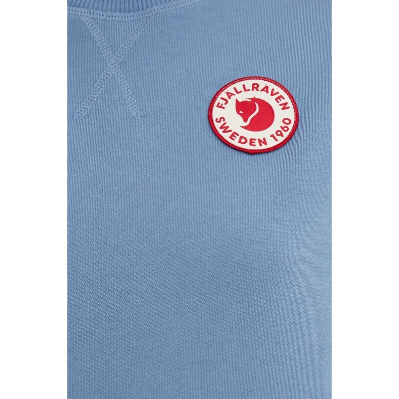 Bavlněná mikina Fjallraven 1960 Logo Badge Sweater dámská, s aplikací, F87230