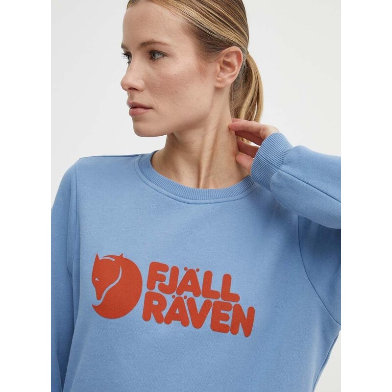 Bavlněná mikina Fjallraven Fjällräven Logo Sweater dámská, s potiskem, F84143