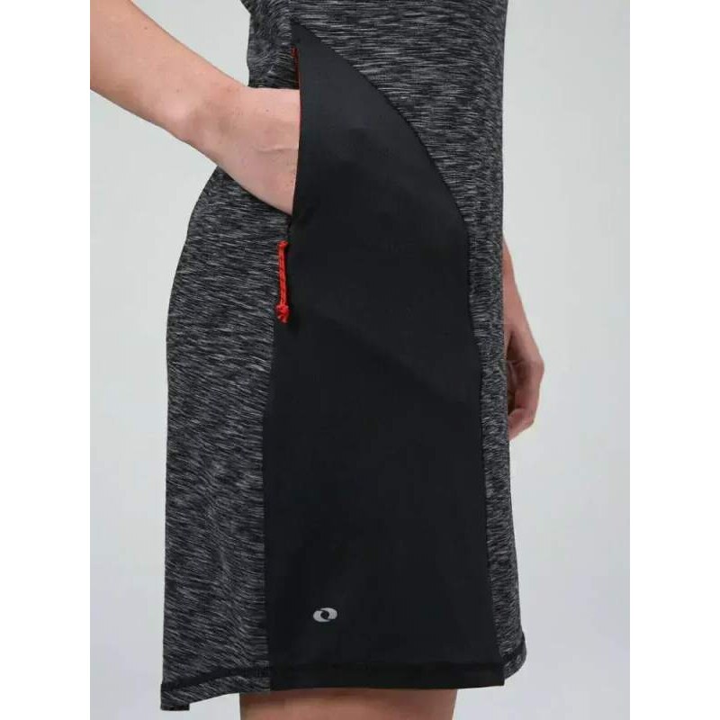 Loap (navržené v ČR, ušito v Asii) Dámské sportovní šaty Loap Mapsa šedé