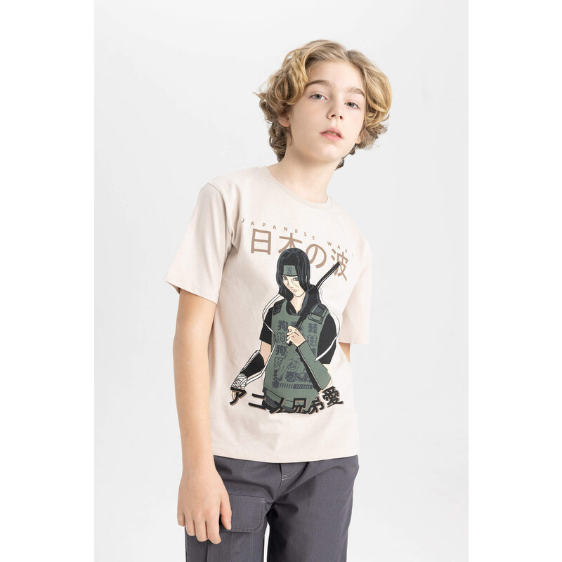 DEFACTO Boy Crew Neck Printed Short Sleeve T-Shirt