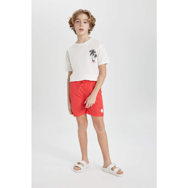 DEFACTO Boy Crew Neck Printed Short Sleeve T-Shirt