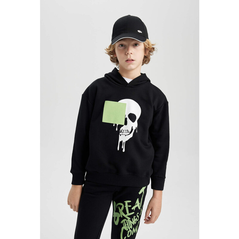 DEFACTO Oversize Fit Hooded Sweatshirt