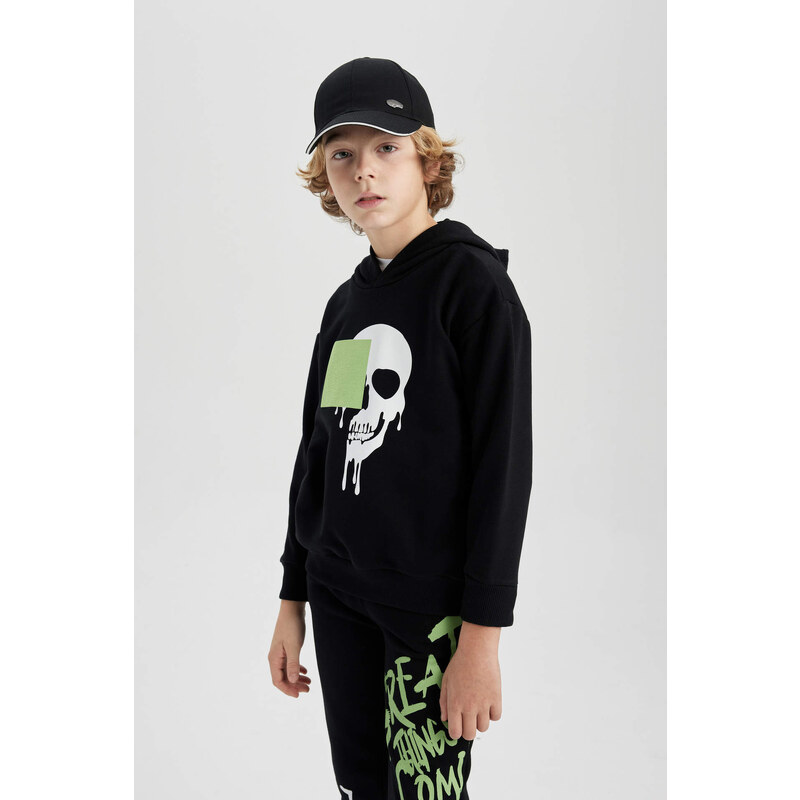 DEFACTO Oversize Fit Hooded Sweatshirt