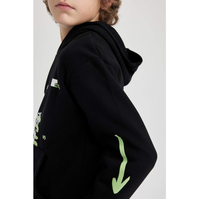 DEFACTO Oversize Fit Hooded Sweatshirt