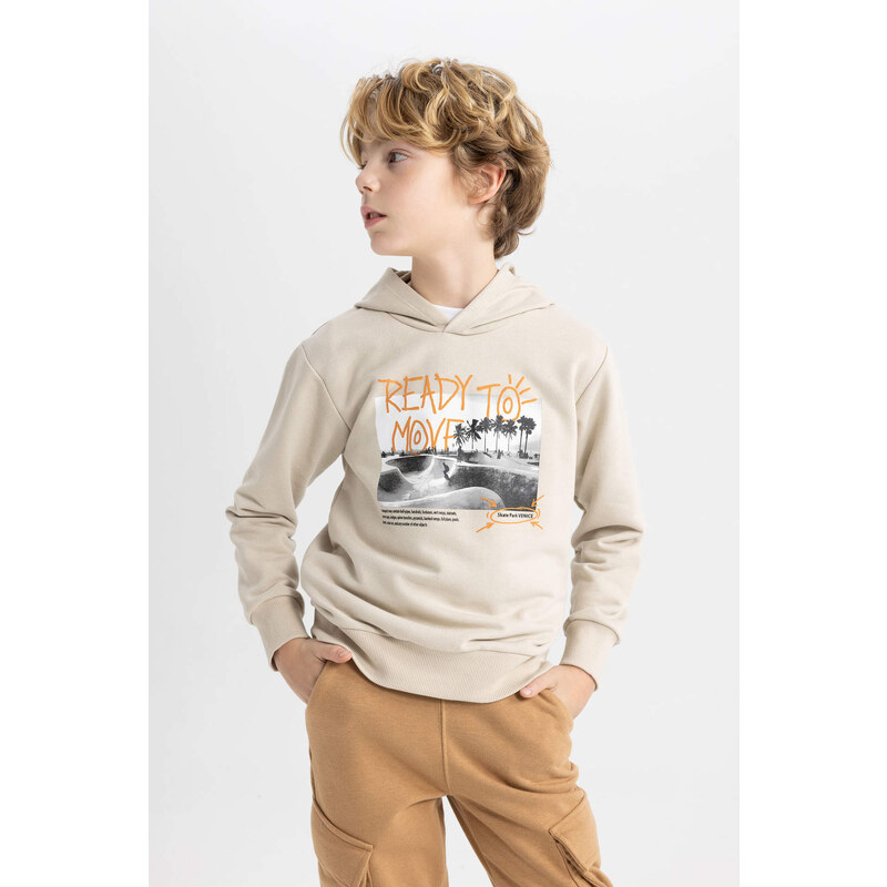 DEFACTO Boy Regular Fit Hooded Sweatshirt