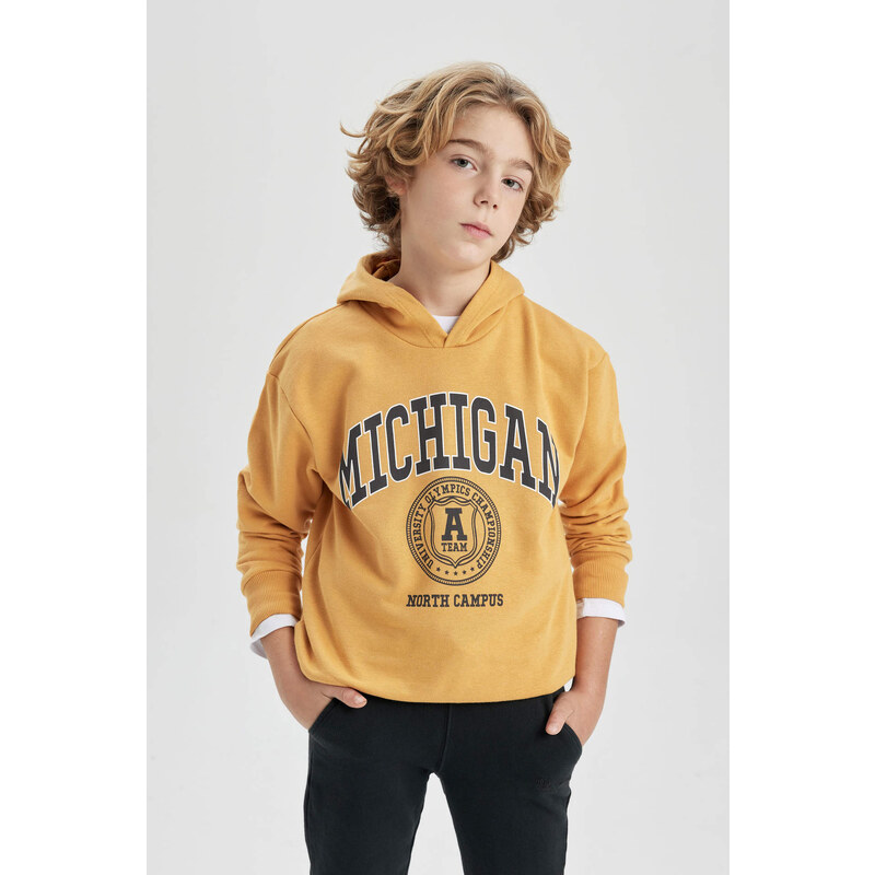 DEFACTO Boy Oversize Fit Hooded Sweatshirt