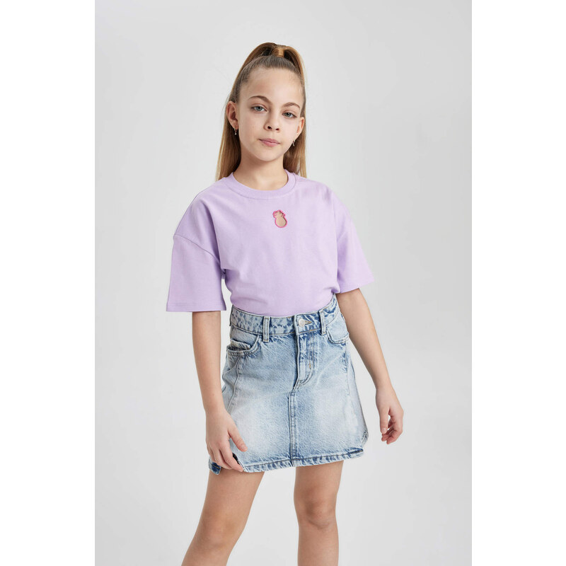 DEFACTO Girl Relax Fit Short Sleeve T-Shirt