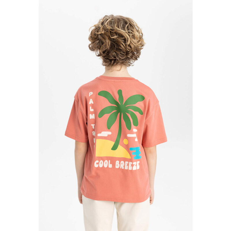 DEFACTO Oversize Fit Printed Short Sleeve T-Shirt