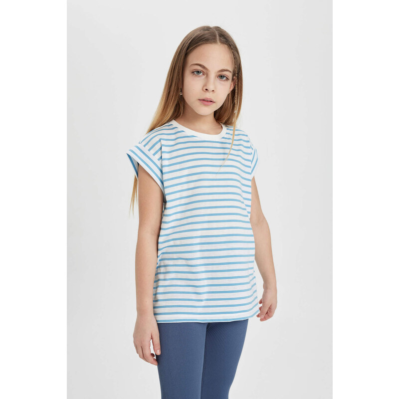 DEFACTO Girl Oversize Fit Short Sleeve T-Shirt