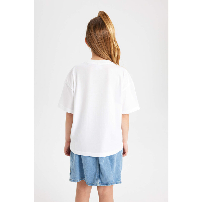 DEFACTO Girl Oversize Fit Short Sleeve T-Shirt