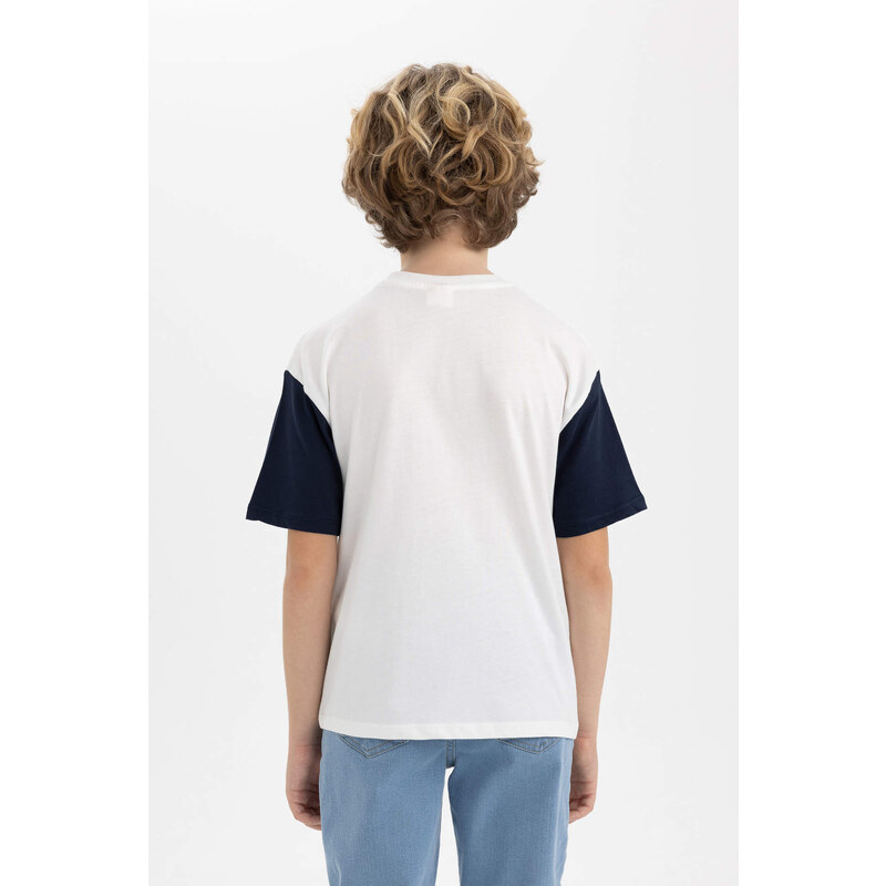 DEFACTO Oversize Fit Embroidered Short Sleeve T-Shirt