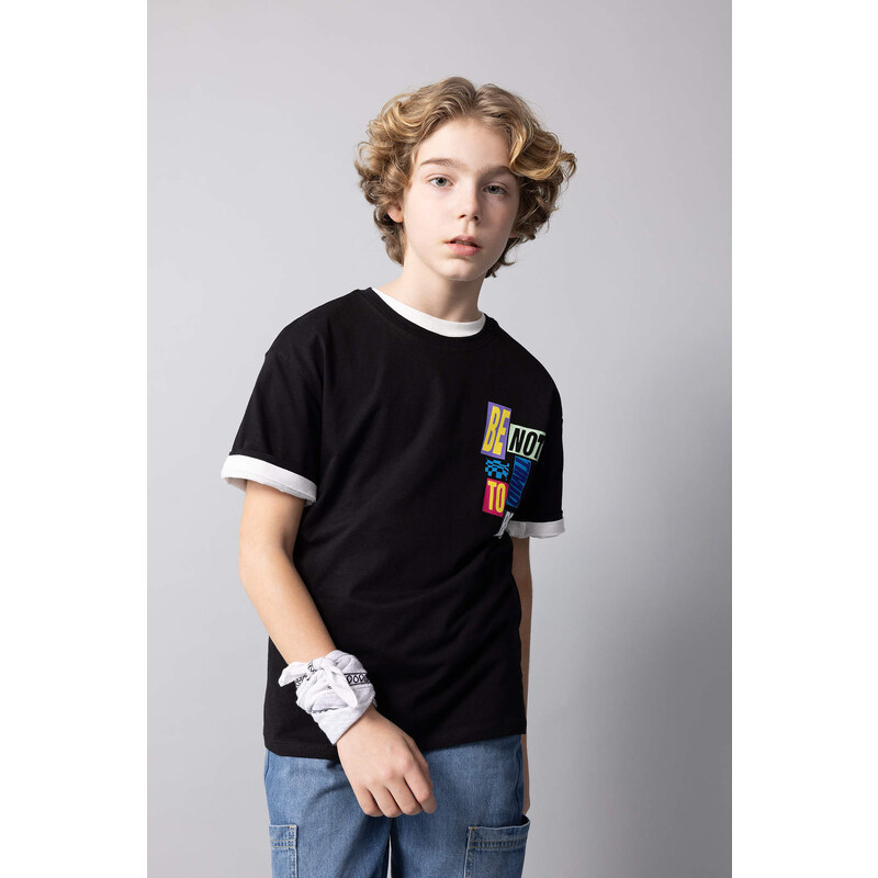 DEFACTO Boy Oversize Fit Short Sleeve T-Shirt