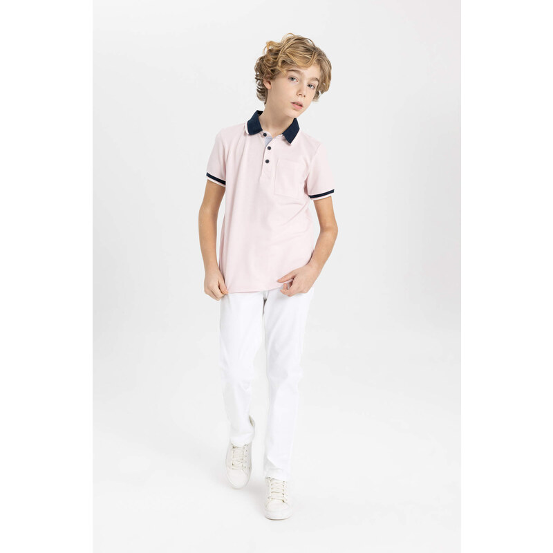 DEFACTO Boy Pique Short Sleeve Polo T-Shirt