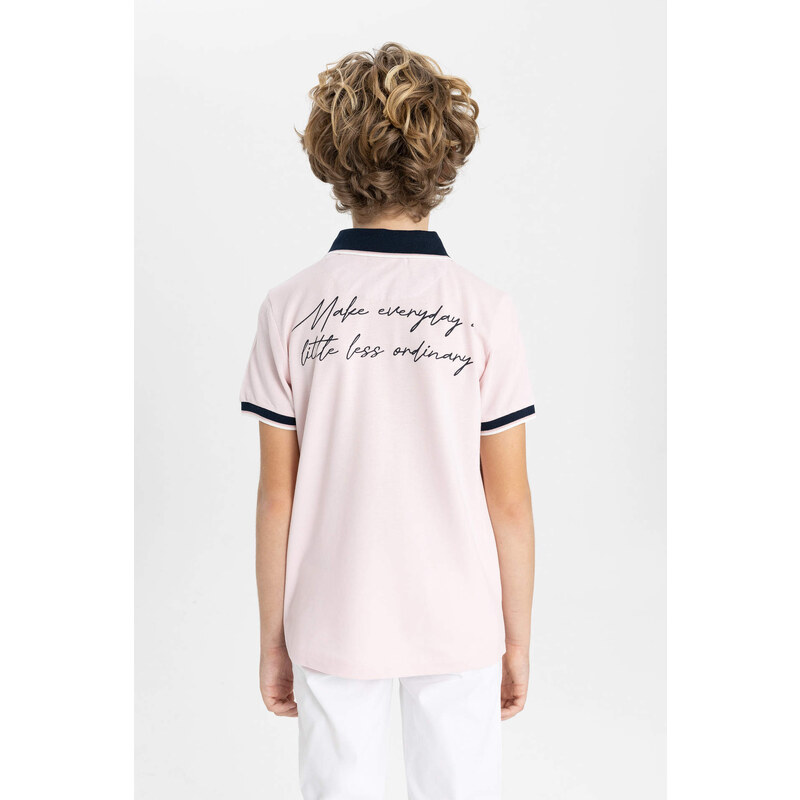 DEFACTO Boy Pique Short Sleeve Polo T-Shirt