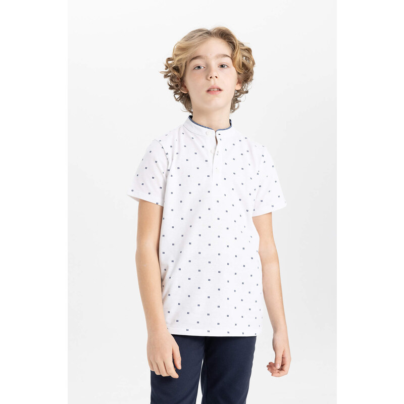 DEFACTO Boy Crew Neck Pique Short Sleeve Polo T-Shirt