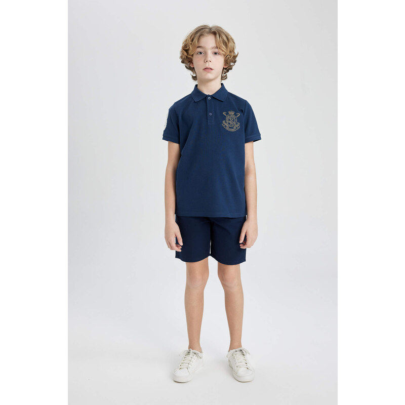 DEFACTO Boy Pique Short Sleeve Polo T-Shirt